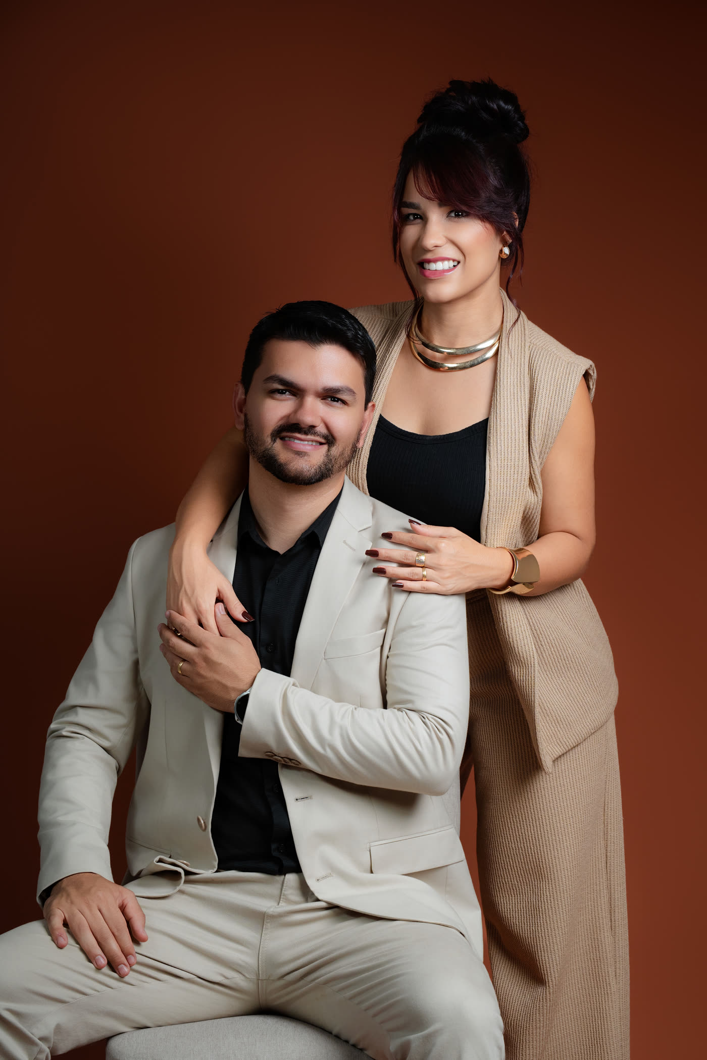 Aline e Rafael, criadores da FEN